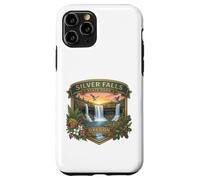 Carcasa para iPhone 11 Pro Souvenir del Sendero de Las Diez Cataratas del Parque Estatal Silver Falls de Oregón