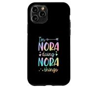 Carcasa para iPhone 11 Pro Soy Nora Doing Nora Things Nombre Personalizado