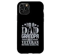 Carcasa para iPhone 11 Pro Soy papá Abuelo y un Veterano Nada me Asusta