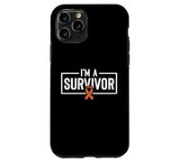 Carcasa para iPhone 11 Pro Soy un sobreviviente del cáncer de riñón Awarenes Cinta Naranja