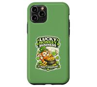 Carcasa para iPhone 11 Pro St Paddy's Shenanigan Lucky Monkeys Irish Monkey Monkey Punch