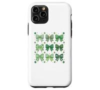 Carcasa para iPhone 11 Pro St Patrick’s Day Green Shamrock Bow Coquette St Patricks Day