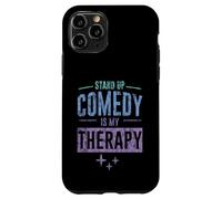 Carcasa para iPhone 11 Pro Stand Up Comedy Is My Therapy Artista Comediante -