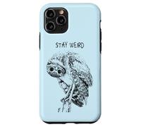 Carcasa para iPhone 11 Pro Stay Weird Owl: Divertido Diseño de Pájaro Búho con Aspecto