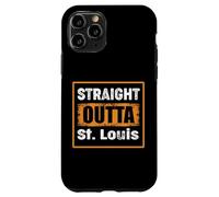Carcasa para iPhone 11 Pro Straight Outta St. Louis Missouri USA Retro Humor Envejecido