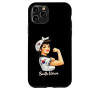 Carcasa para iPhone 11 Pro Strong South Korean Girl Woman Girlfriend South Korea Flag