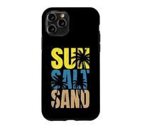 Carcasa para iPhone 11 Pro Sun Salt Sand - Viaje Familiar a la Playa Palmeras Playa de Vacaciones