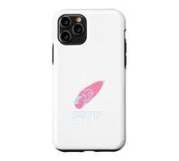 Carcasa para iPhone 11 Pro Surf's Up Mano Dibujado Rosa Surfboard Ocean