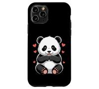 Carcasa para iPhone 11 Pro Sweet Panda con Corazones Kawaii Bear Love Design