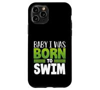 Carcasa para iPhone 11 Pro Swim Team Baby Nací para Nadar Fun Swimmer