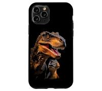 Carcasa para iPhone 11 Pro T-Rex Dad/Mom & Baby Graphic Design Adult & Kids (Black)