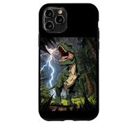 Carcasa para iPhone 11 Pro T-Rex Dinosaurio Roaring Forest Night Graphic Anime japonés