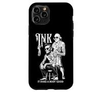 Carcasa para iPhone 11 Pro Tatuaje Lincoln Washington Tinta Divertida entintada Hace Bien un Cuerpo