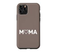 Carcasa para iPhone 11 Pro Taupe - Mama Heart Lettering Minimalista Motherhood Love