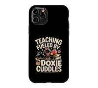 Carcasa para iPhone 11 Pro Teaching Fueled by Doxie Cuddles profe teckel Escuela