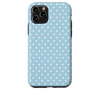 Carcasa para iPhone 11 Pro Teal Blue Polka Dot Stylish Polkadots