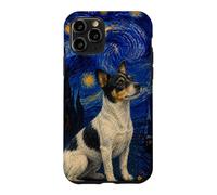 Carcasa para iPhone 11 Pro Teddy Roosevelt Terrier Perro Van Gogh Noche Estrellada