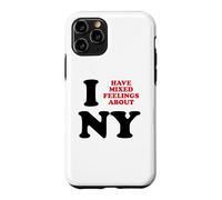Carcasa para iPhone 11 Pro Tengo Sentimientos encontrados sobre Nueva York Funny Sarcastic