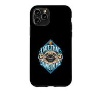 Carcasa para iPhone 11 Pro Tengo un Amigo en mí, Divertido Meme para Amantes de los Perros Pug