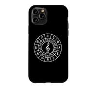 Carcasa para iPhone 11 Pro Teoría de la Clave de Sol Círculo de Quintos Compositor de Firma Clave