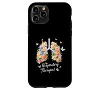 Carcasa para iPhone 11 Pro Terapeuta Respiratorio Terapia Pulmón Día de Pascua Flor Primavera