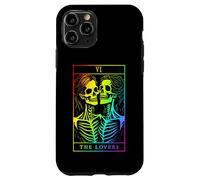 Carcasa para iPhone 11 Pro The Lovers Tarot Card Oculto Goth Lesbianas Esqueleto Halloween