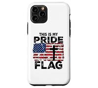 Carcasa para iPhone 11 Pro This Is My Pride Flag Jesus Cross USA American 4 of July