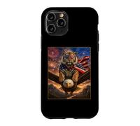 Carcasa para iPhone 11 Pro Tiger on Bald Eagle - Gafas de Bandera Estadounidense de EE. UU
