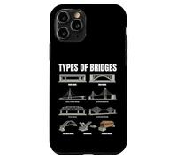 Carcasa para iPhone 11 Pro Tipos De Puentes Gráfico Ingeniería Civil Arquitectura