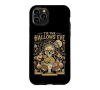 Carcasa para iPhone 11 Pro Tis The Hallows' Eve Witchy Skull Cat Oculto Halloween