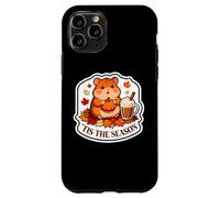 Carcasa para iPhone 11 Pro Tis The Season Hámster Otoño Otoño Calabaza Especias Hojas