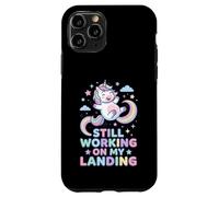 Carcasa para iPhone 11 Pro Todavía Trabajando en mi Aterrizaje Unicornio arcoíris Lindo