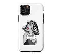 Carcasa para iPhone 11 Pro Todo el Mundo Tiene Derecho a mi opinión Sarcástica Pop Art Girl