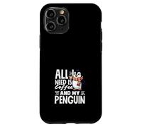 Carcasa para iPhone 11 Pro Todo lo Que Necesito es café y mi café Penguin Cute Penguin