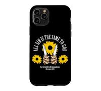Carcasa para iPhone 11 Pro Todo Pecado Es Igual Ante Dios Diseño de Girasol