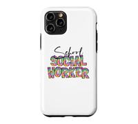 Carcasa para iPhone 11 Pro Trabajador Social Escolar Tie Dye Apreciación Trabajo Social