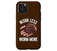Carcasa para iPhone 11 Pro Trabajar Menos Gusanos Más Divertido Cultivo de Gusanos