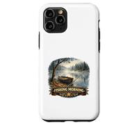 Carcasa para iPhone 11 Pro Tranquilo Lakeside Angler Amanecer Escape Wilderness