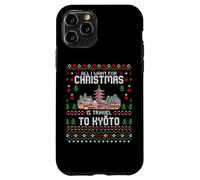 Carcasa para iPhone 11 Pro Travel To Kyoto Japón Pagoda Christmas Ugly Xmas Sweater