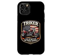 Carcasa para iPhone 11 Pro Triker Life Is Better On Three Wheels Motorbike Biker USA