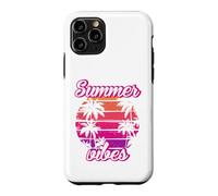 Carcasa para iPhone 11 Pro Tropical Vibes Beach Sunset Palms Retro Summer Energy