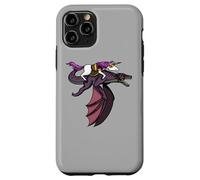 Carcasa para iPhone 11 Pro Unicornio Monta Dragón Divertido Fantasía Mítico Niños Niñas
