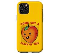 Carcasa para iPhone 11 Pro Ven a Obtener melocotón de Este Divertido Juego de Palabras de Frutas Kawaii