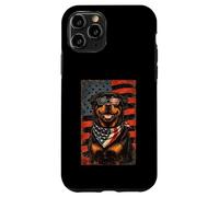Carcasa para iPhone 11 Pro Veterans Day USA American Flag Rottweiler