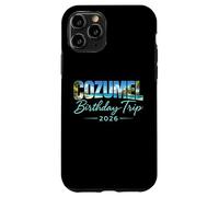 Carcasa para iPhone 11 Pro Viaje de cumpleaños a Cozumel 2026 México Cancún Vacaciones Beach Crew