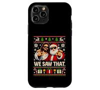 Carcasa para iPhone 11 Pro Vimos Que Jesús Y Santa Claus Divertida Navidad