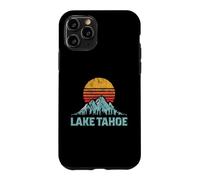 Carcasa para iPhone 11 Pro Vintage Lake Tahoe Retro Desgastado Montañas Esquís