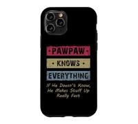Carcasa para iPhone 11 Pro Vintage Pawpaw Knows Everything Dad Father Father's Day