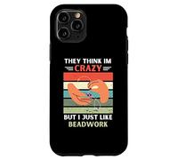 Carcasa para iPhone 11 Pro Vintage piensan Que Estoy Loco Pero me Gusta Amante de Abalorios