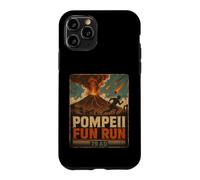 Carcasa para iPhone 11 Pro Vintage Pompeya Diversión Run Antigua Roma Volcán Erupción Humor
